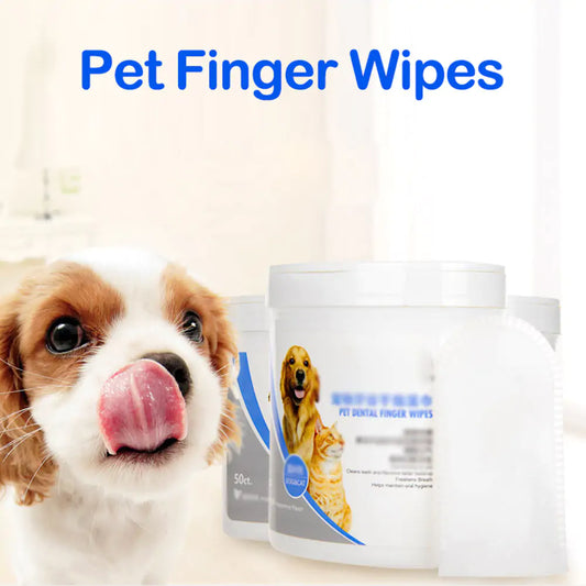 Pet Dental Finger Wipes